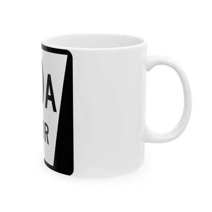 N SPUR 80A (Nebraska) (Road Sign) White Coffee Mug - Go Mug Yourself