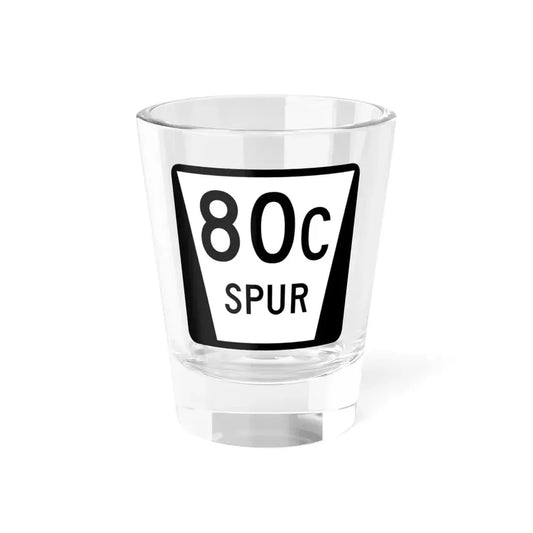 N SPUR 80C (Nebraska) (Road Sign) Shot Glass 1.5oz 1.5oz - Go Mug Yourself
