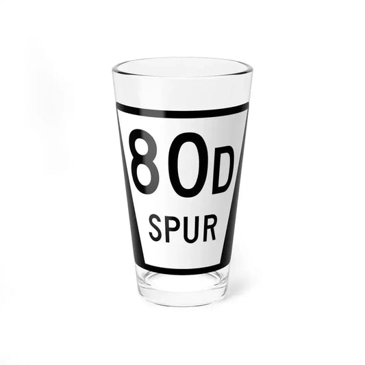 N SPUR 80D (Nebraska) (Road Sign) Pint Glass 16oz 16oz - Go Mug Yourself