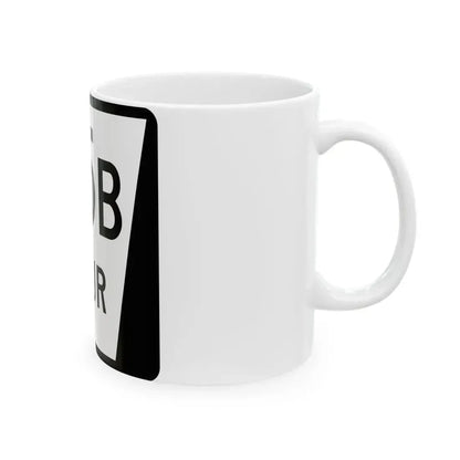 N SPUR 85B (Nebraska) (Road Sign) White Coffee Mug - Go Mug Yourself