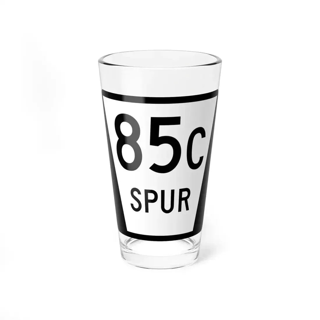 N SPUR 85C (Nebraska) (Road Sign) Pint Glass 16oz 16oz - Go Mug Yourself