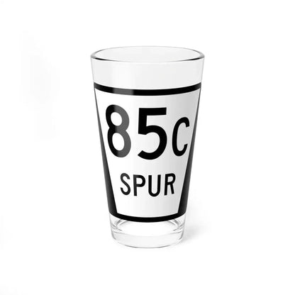 N SPUR 85C (Nebraska) (Road Sign) Pint Glass 16oz 16oz - Go Mug Yourself