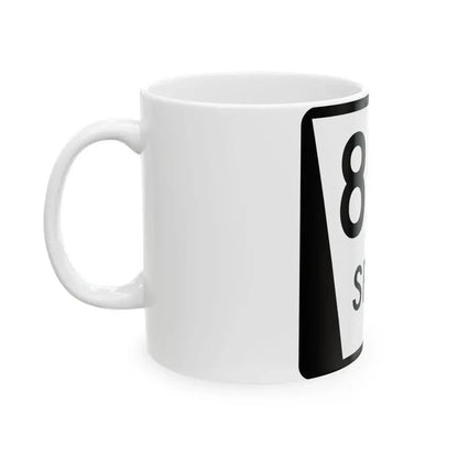 N SPUR 85C (Nebraska) (Road Sign) White Coffee Mug - Go Mug Yourself