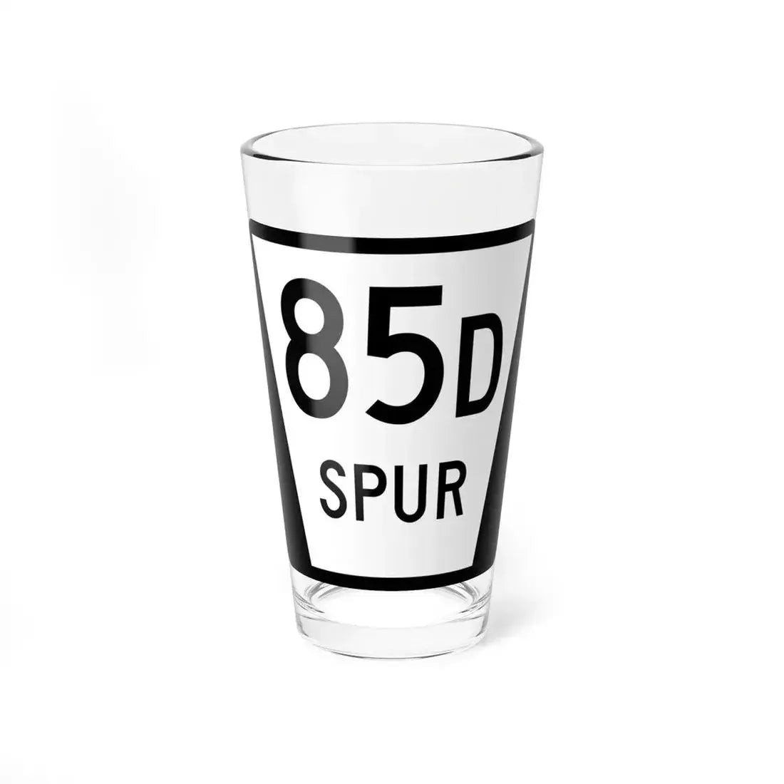 N SPUR 85D (Nebraska) (Road Sign) Pint Glass 16oz 16oz - Go Mug Yourself