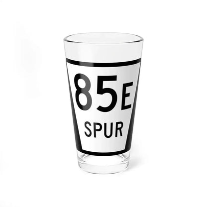 N SPUR 85E (Nebraska) (Road Sign) Pint Glass 16oz 16oz - Go Mug Yourself