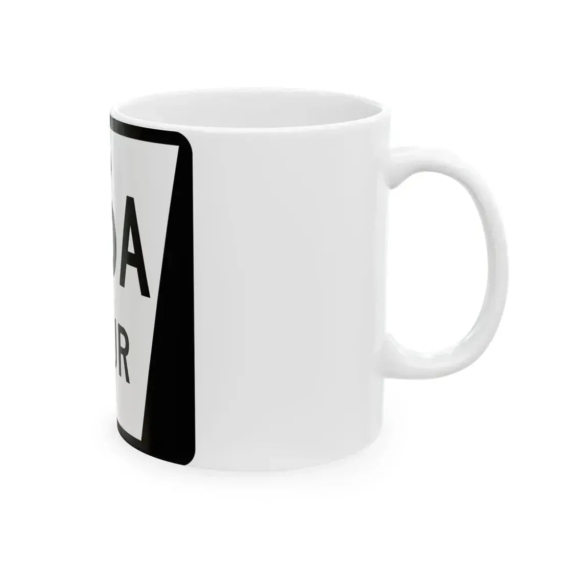 N SPUR 86A (Nebraska) (Road Sign) White Coffee Mug - Go Mug Yourself
