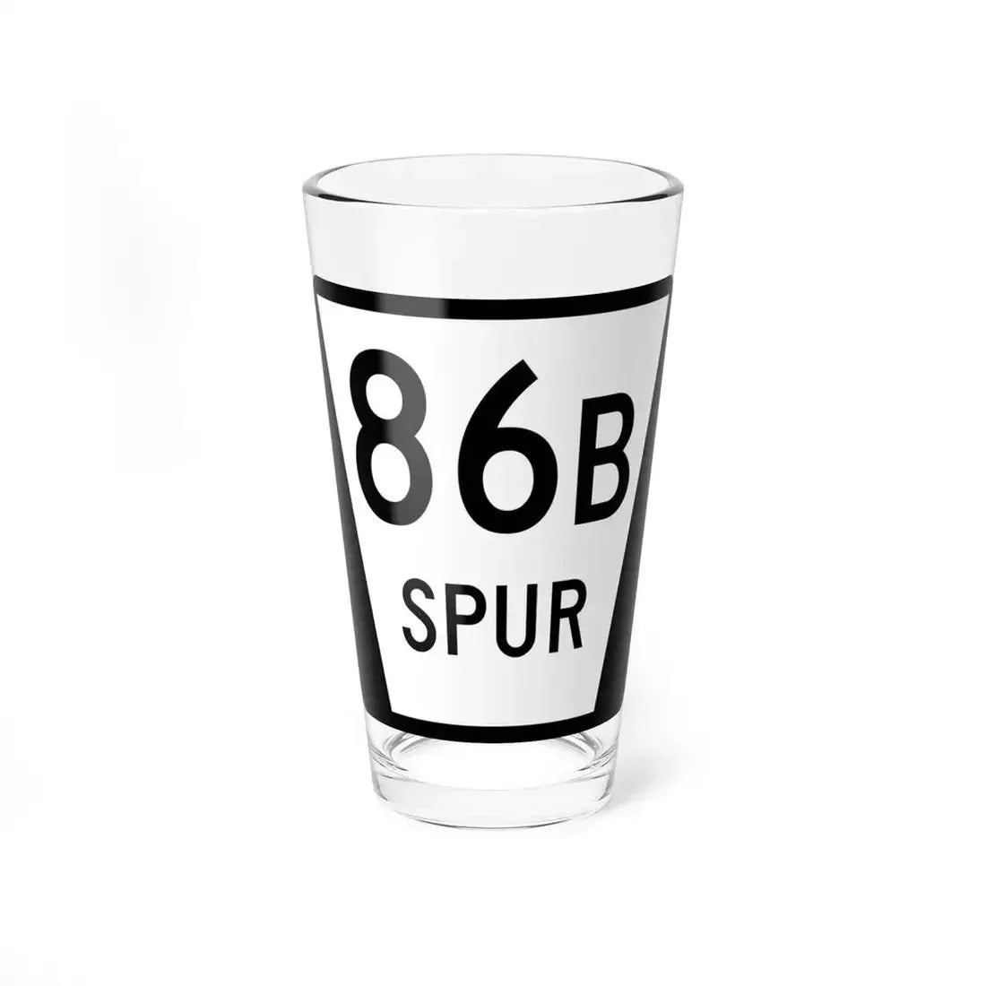 N SPUR 86B (Nebraska) (Road Sign) Pint Glass 16oz 16oz - Go Mug Yourself