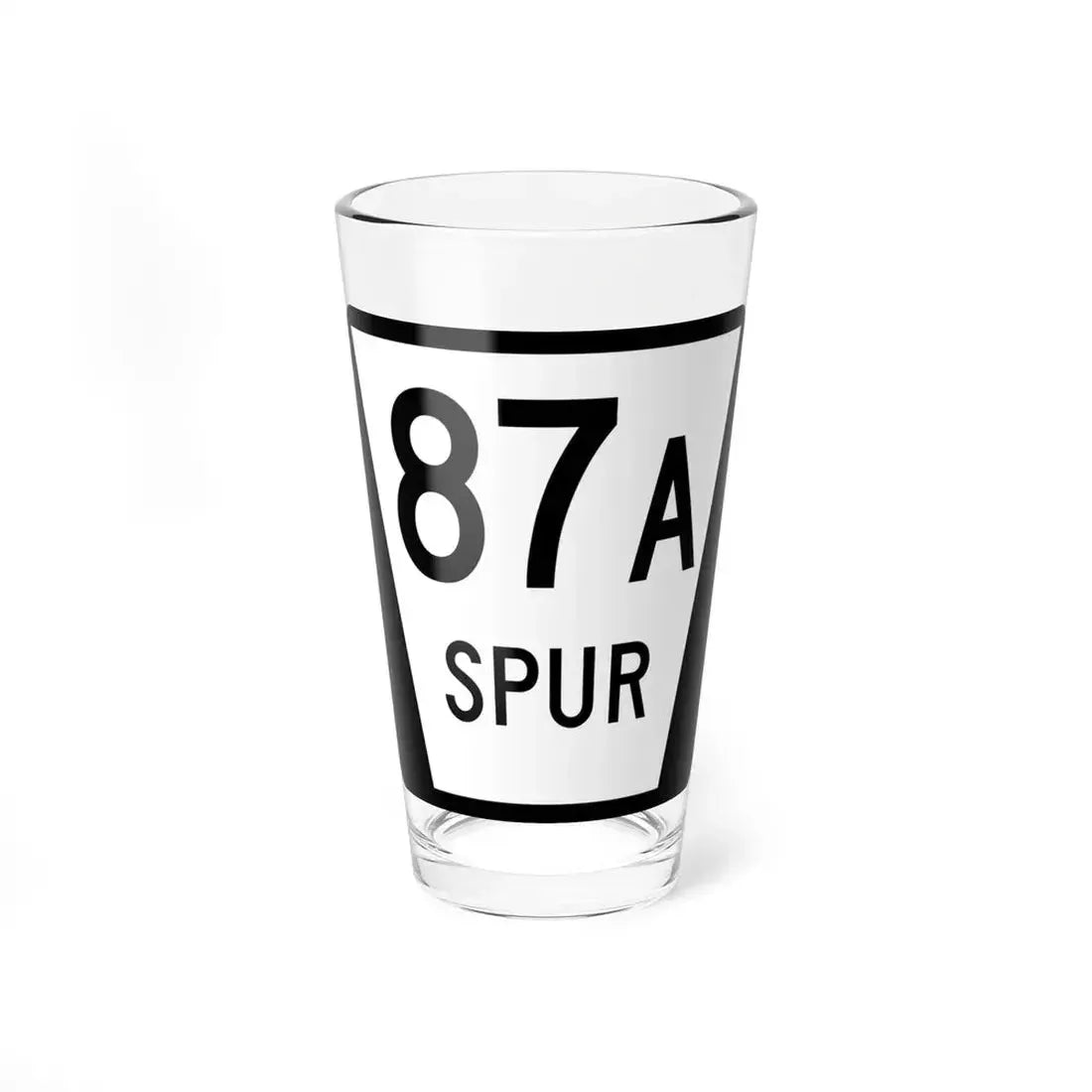 N SPUR 87A (Nebraska) (Road Sign) Pint Glass 16oz 16oz - Go Mug Yourself