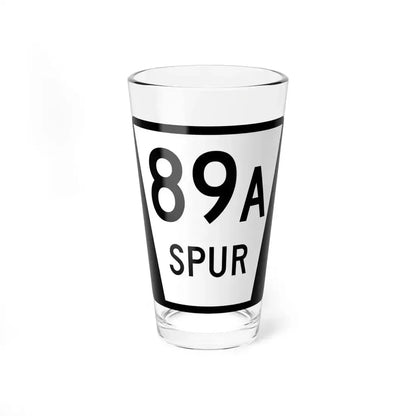 N SPUR 89A (Nebraska) (Road Sign) Pint Glass 16oz 16oz - Go Mug Yourself