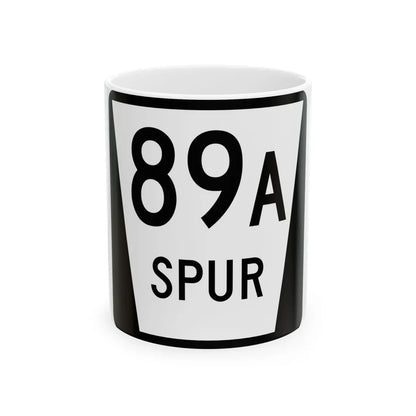 N SPUR 89A (Nebraska) (Road Sign) White Coffee Mug 11oz - Go Mug Yourself
