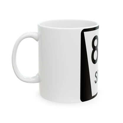 N SPUR 89A (Nebraska) (Road Sign) White Coffee Mug - Go Mug Yourself