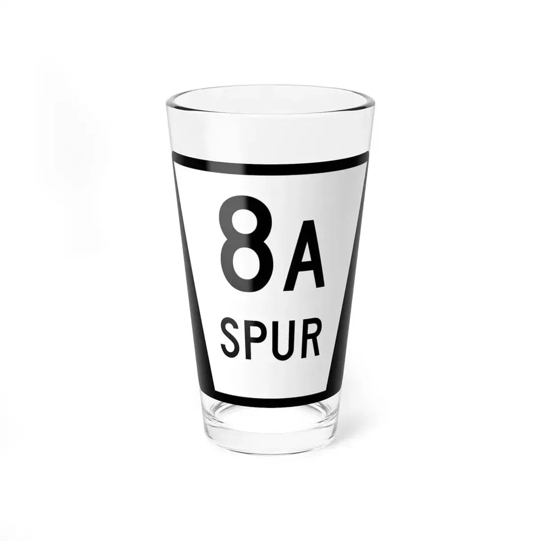 N SPUR 8A (Nebraska) (Road Sign) Pint Glass 16oz 16oz - Go Mug Yourself
