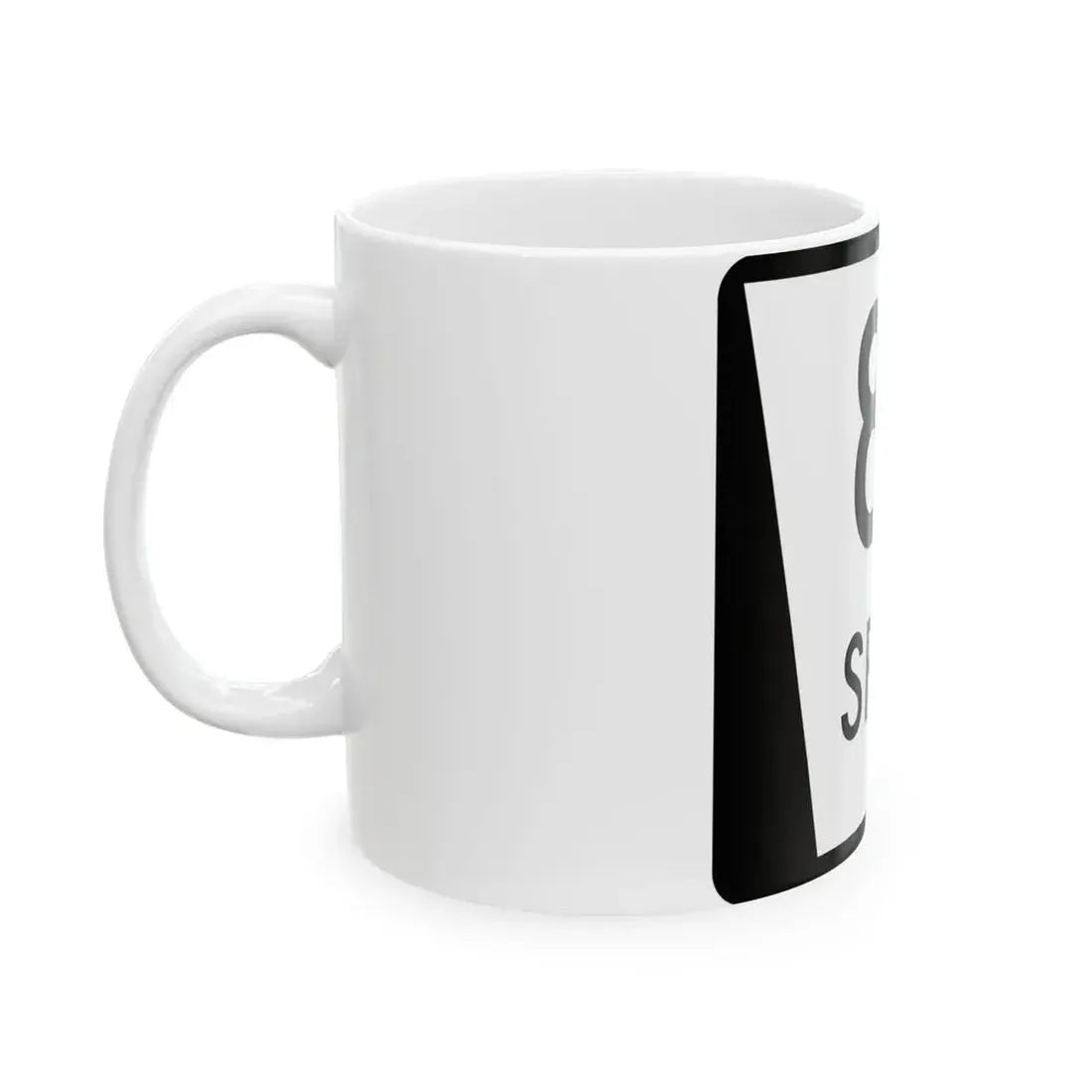 N SPUR 8A (Nebraska) (Road Sign) White Coffee Mug - Go Mug Yourself