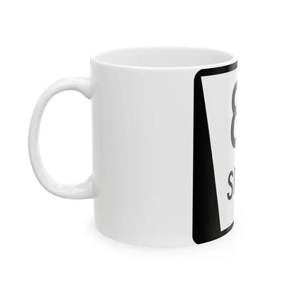 N SPUR 8A (Nebraska) (Road Sign) White Coffee Mug - Go Mug Yourself