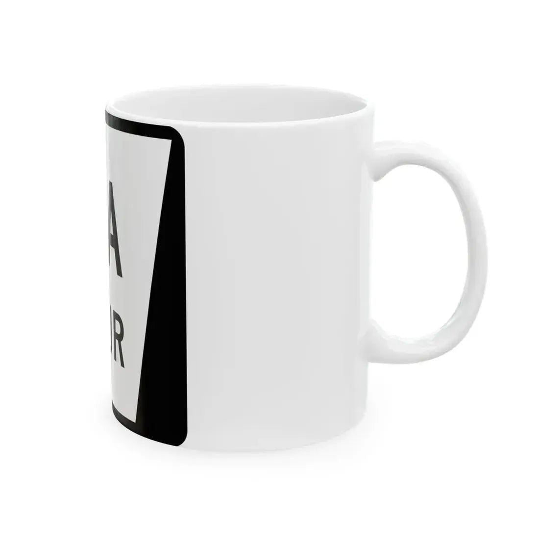 N SPUR 8A (Nebraska) (Road Sign) White Coffee Mug - Go Mug Yourself