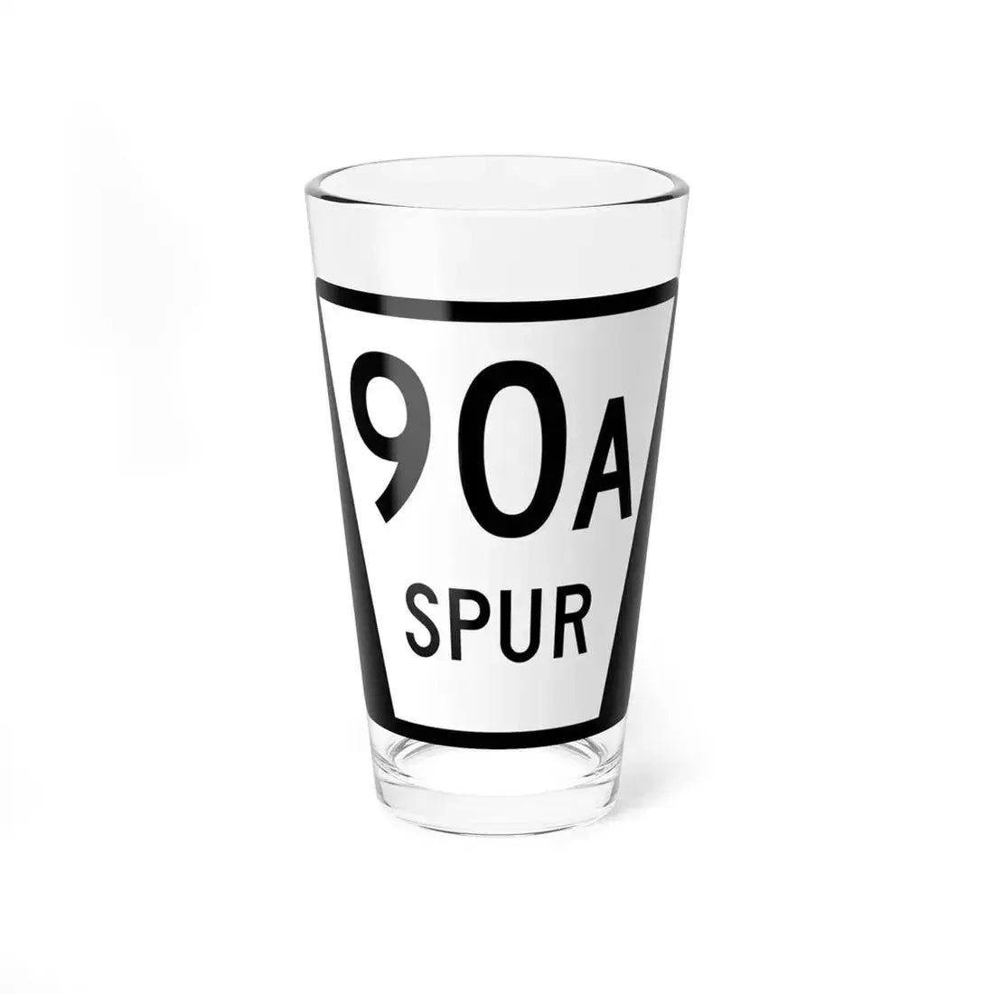 N SPUR 90A (Nebraska) (Road Sign) Pint Glass 16oz 16oz - Go Mug Yourself