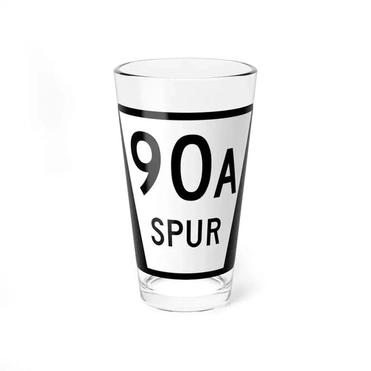 N SPUR 90A (Nebraska) (Road Sign) Pint Glass 16oz 16oz - Go Mug Yourself
