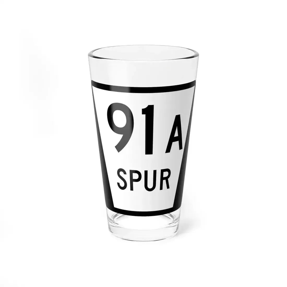 N SPUR 91A (Nebraska) (Road Sign) Pint Glass 16oz 16oz - Go Mug Yourself