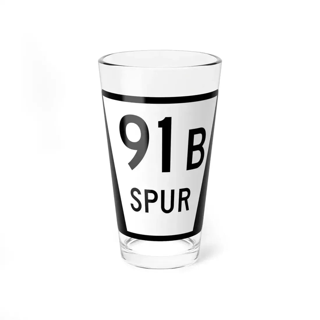 N SPUR 91B (Nebraska) (Road Sign) Pint Glass 16oz 16oz - Go Mug Yourself