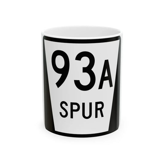 N SPUR 93A (Nebraska) (Road Sign) White Coffee Mug 11oz - Go Mug Yourself