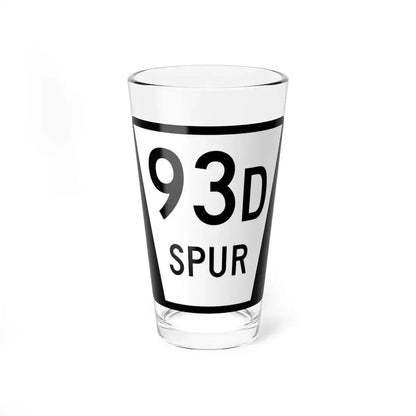 N SPUR 93D (Nebraska) (Road Sign) Pint Glass 16oz 16oz - Go Mug Yourself