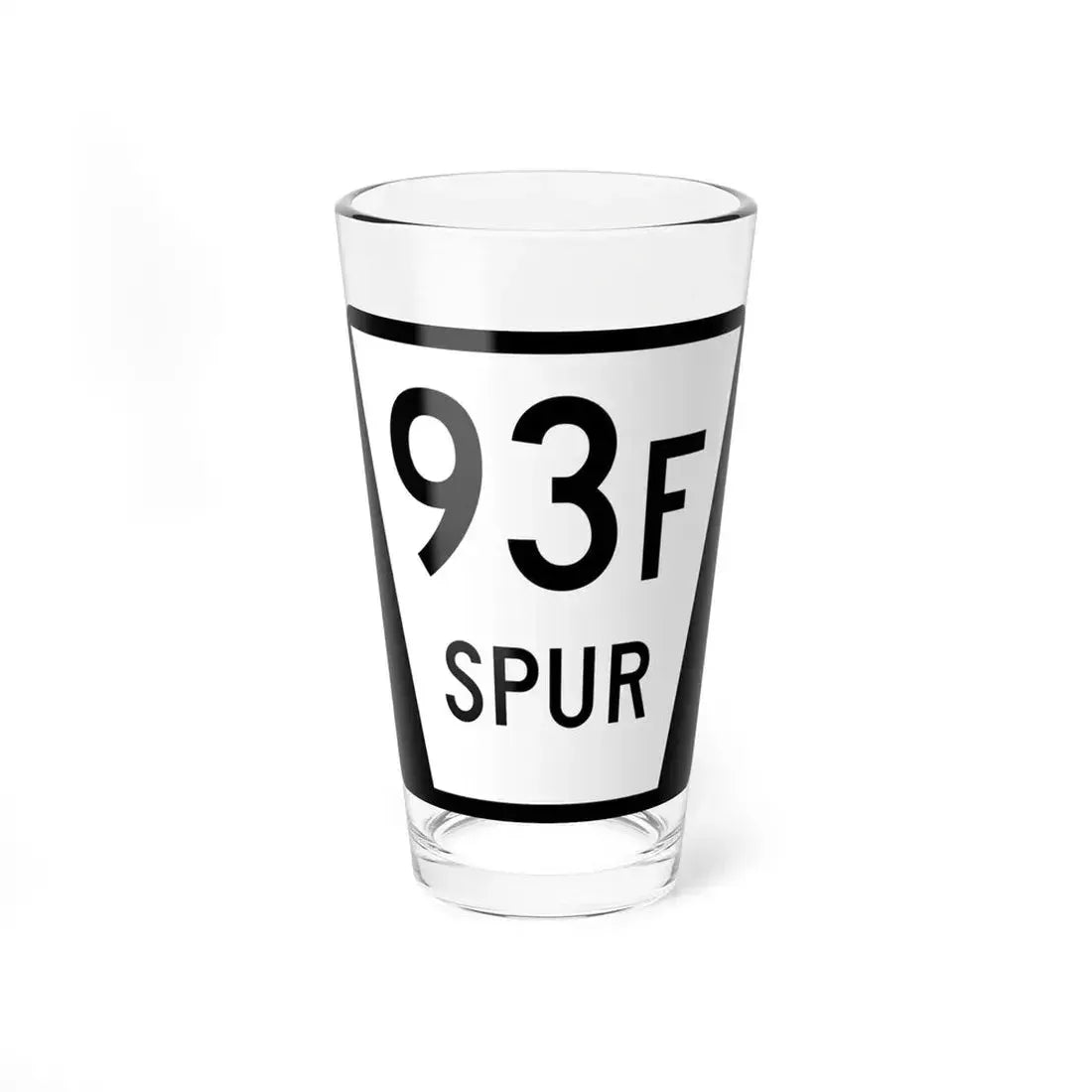 N SPUR 93F (Nebraska) (Road Sign) Pint Glass 16oz 16oz - Go Mug Yourself