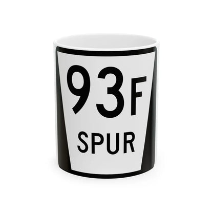 N SPUR 93F (Nebraska) (Road Sign) White Coffee Mug 11oz - Go Mug Yourself