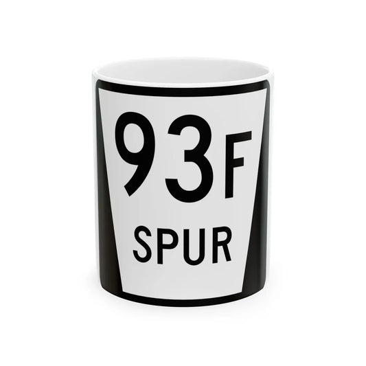 N SPUR 93F (Nebraska) (Road Sign) White Coffee Mug 11oz - Go Mug Yourself