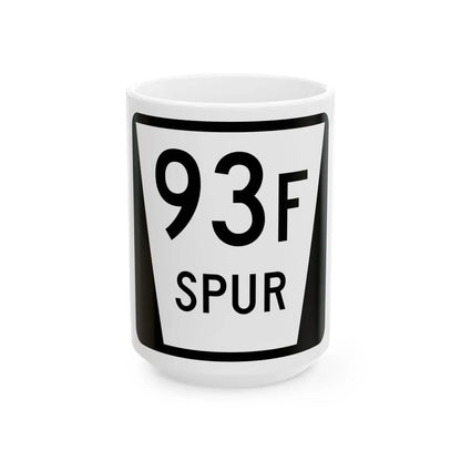 N SPUR 93F (Nebraska) (Road Sign) White Coffee Mug 15oz - Go Mug Yourself