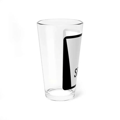 N SPUR Blank (Nebraska) (Road Sign) Pint Glass 16oz - Go Mug Yourself