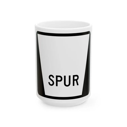 N SPUR Blank (Nebraska) (Road Sign) White Coffee Mug 15oz - Go Mug Yourself