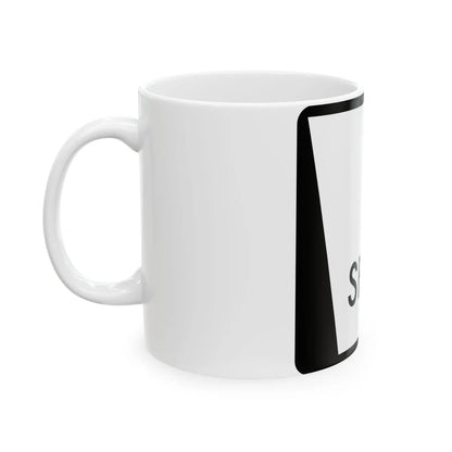 N SPUR Blank (Nebraska) (Road Sign) White Coffee Mug - Go Mug Yourself