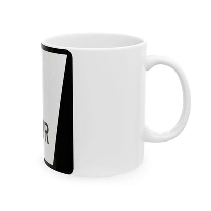 N SPUR Blank (Nebraska) (Road Sign) White Coffee Mug - Go Mug Yourself