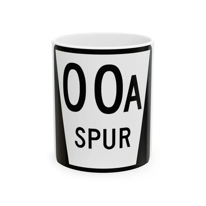 N SPUR template (Nebraska) (Road Sign) White Coffee Mug 11oz - Go Mug Yourself