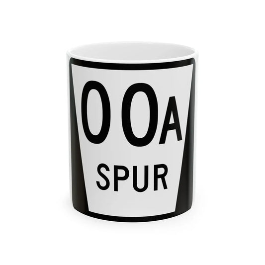 N SPUR template (Nebraska) (Road Sign) White Coffee Mug 11oz - Go Mug Yourself