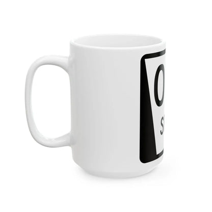 N SPUR template (Nebraska) (Road Sign) White Coffee Mug - Go Mug Yourself
