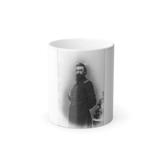 N. Kimball, Three-Quarter Length Portrait, Standing, Facing Left; With Right Hand Inside His Coat and Left Hand Behind Himself (U.S. Civil War) Color Changing Coffee Mug 11oz-11oz-Go Mug Yourself