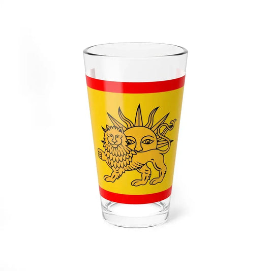 Nadir Shah Flag (Iran) Pint Glass 16oz 16oz - Go Mug Yourself