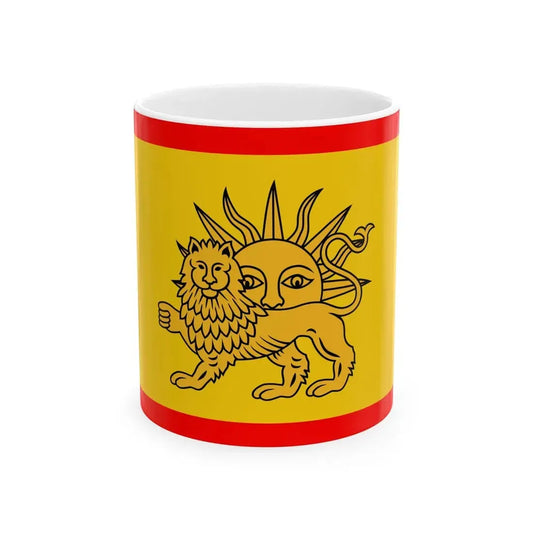 Nadir Shah Flag (Iran) White Coffee Mug 11oz - Go Mug Yourself