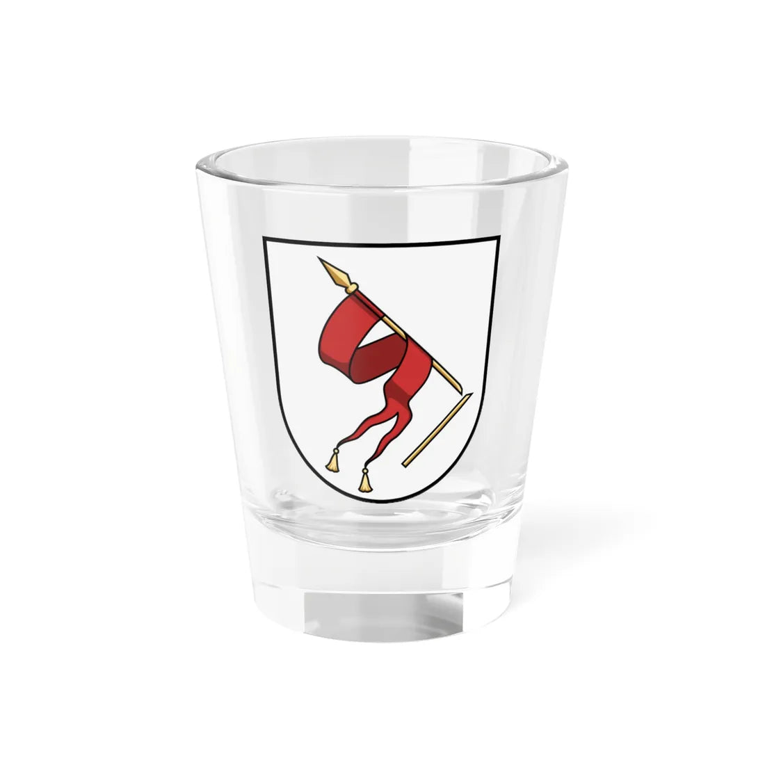 Nadvirna coat of arms escutcheon (Ukraine) (Coat of Arms) Shot Glass 1.5oz 1.5oz - Go Mug Yourself