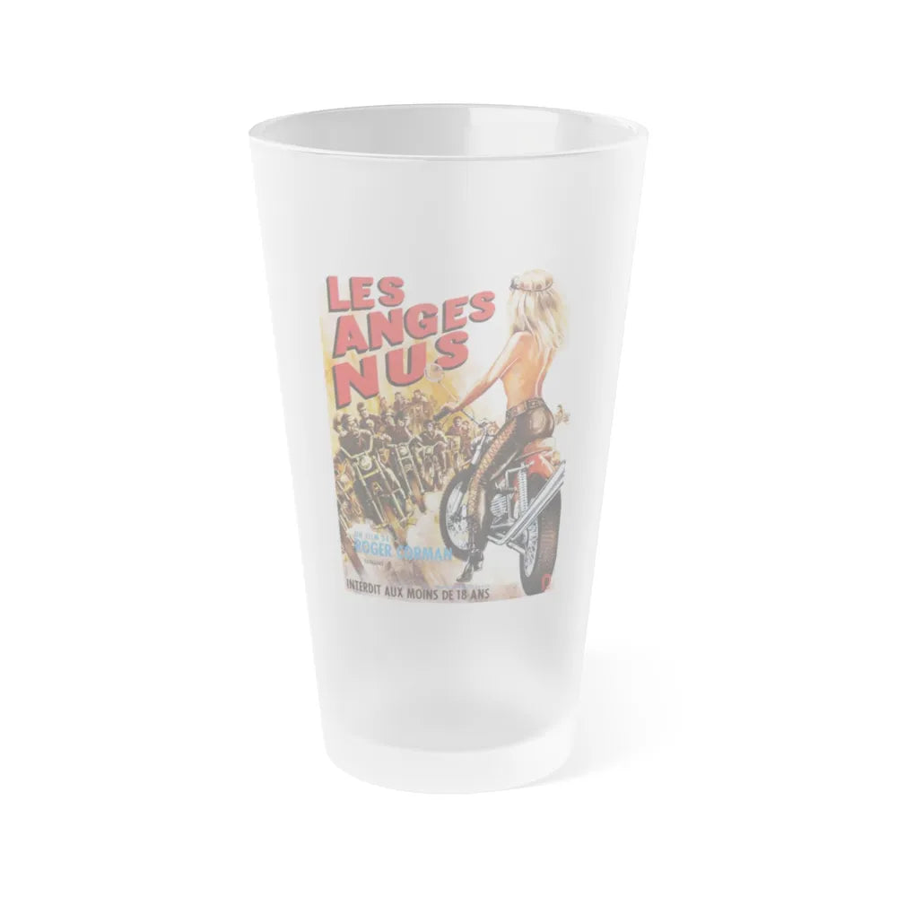 NAKED ANGELS (FRENCH) 1969 Movie Poster - Frosted Pint Glass 16oz-16oz-Frosted-Go Mug Yourself