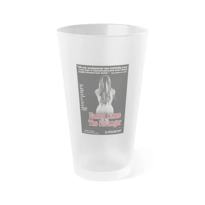 NAKED CAME THE STRANGER 1975 Movie Poster - Frosted Pint Glass 16oz 16oz Frosted - Go Mug Yourself