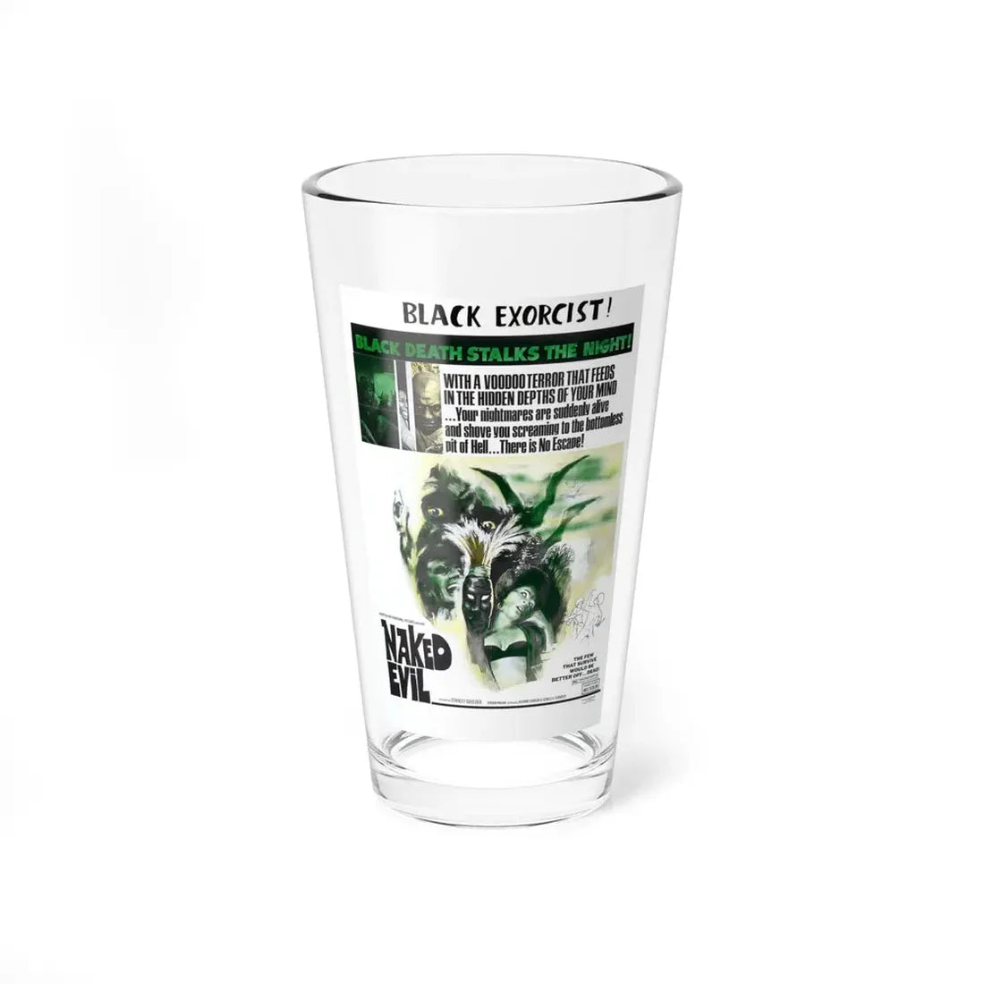 NAKED EVIL 1966 Movie Poster - Pint Glass 16oz 16oz - Go Mug Yourself