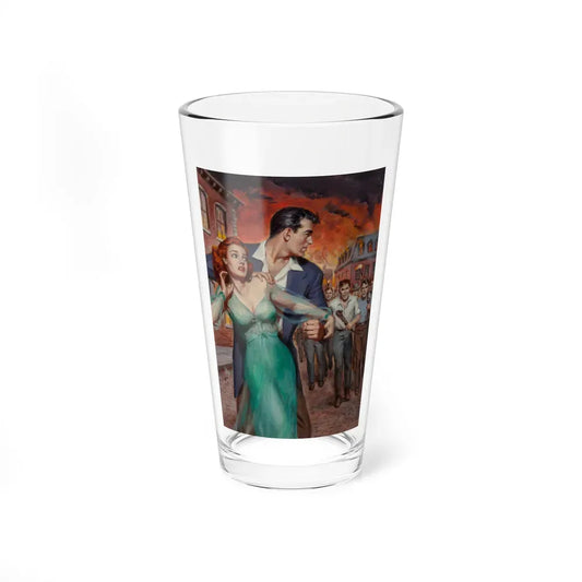 Naked Fury, paperback cover, 1952 - Pint Glass 16oz 16oz - Go Mug Yourself