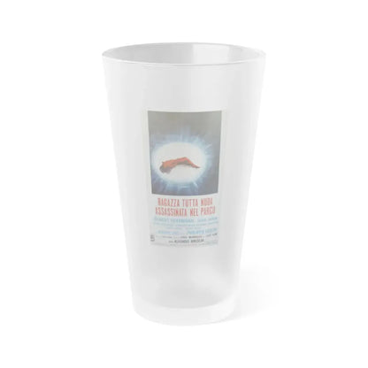 NAKED GIRL KILLED IN THE PARK 1972 Movie Poster - Frosted Pint Glass 16oz 16oz Frosted - Go Mug Yourself