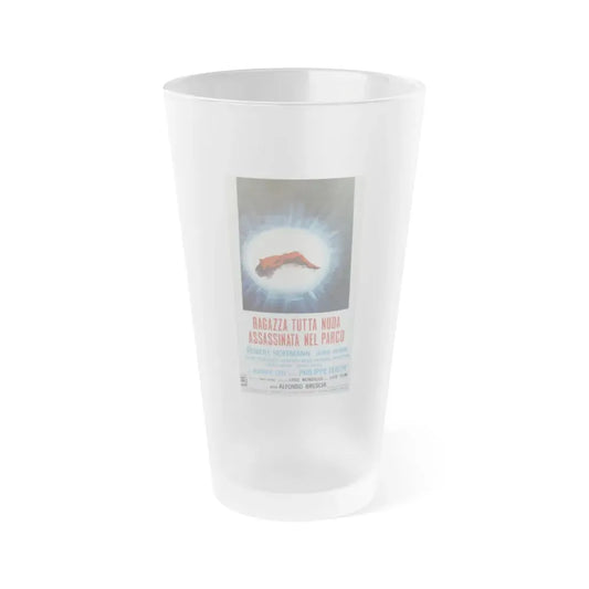 NAKED GIRL KILLED IN THE PARK 1972 Movie Poster - Frosted Pint Glass 16oz 16oz Frosted - Go Mug Yourself