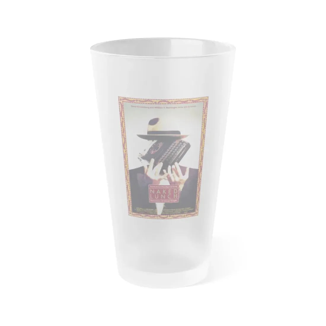 NAKED LUNCH 1991 Movie Poster - Frosted Pint Glass 16oz 16oz Frosted - Go Mug Yourself