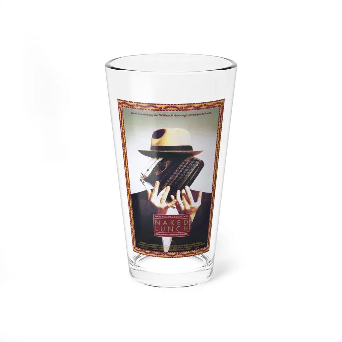 NAKED LUNCH 1991 Movie Poster - Pint Glass 16oz 16oz - Go Mug Yourself