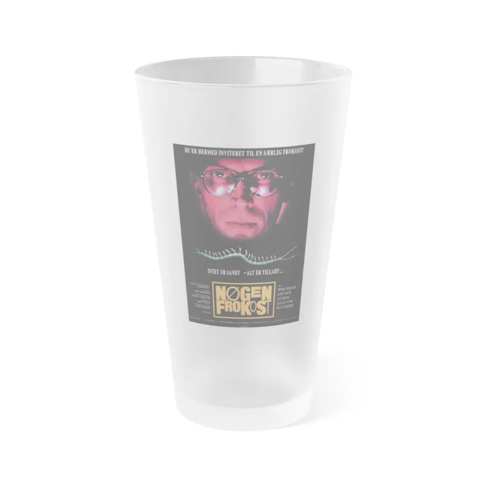 NAKED LUNCH (DANISH) 1991 Movie Poster - Frosted Pint Glass 16oz-16oz-Frosted-Go Mug Yourself