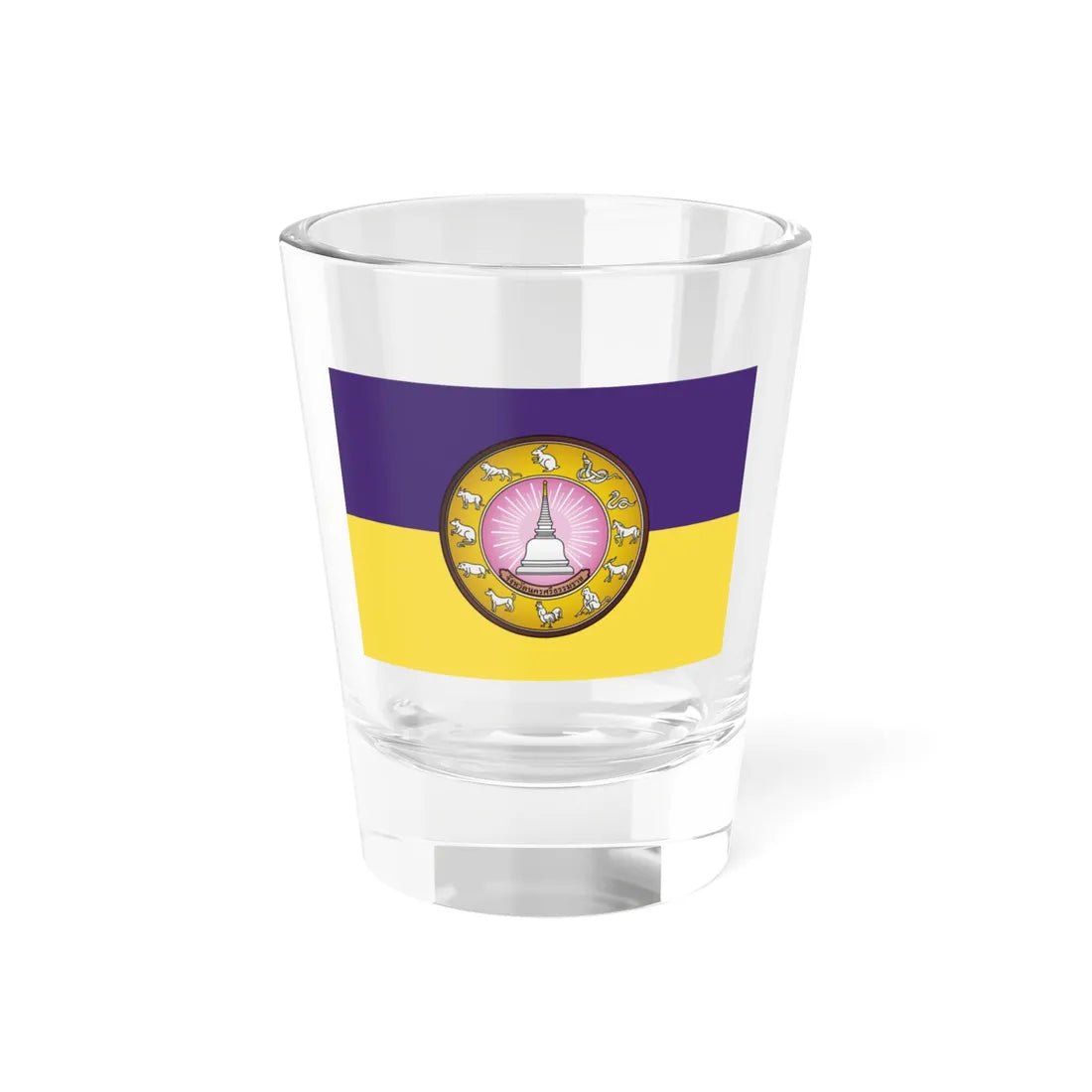 Nakhon Si Thammarat Flag (Thailand) Shot Glass 1.5oz 1.5oz - Go Mug Yourself